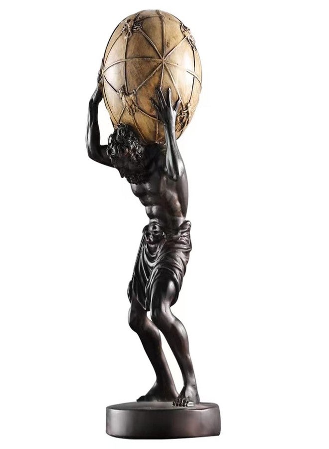 FUNSXBUG 16.5 Inch Large Atlas Holding World Greek Statue Sculpture Collectible Figurine Home Decor Living Room Desktop Decoration - Image 1